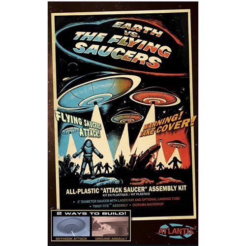 Earth vs. the Flying Saucers UFO 2nd Edition 5-Inch Model Kit with Light